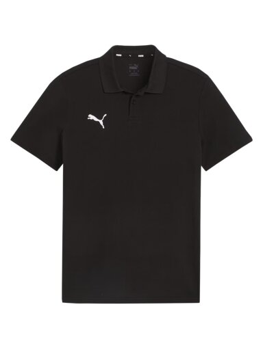 Puma Team Goal Casuals Polo vyriški marškinėliai juodi 658605 03