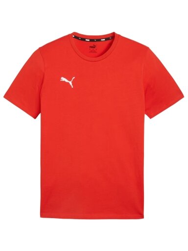 Puma Team Goal Casuals Tee vyriški marškiniai raudoni 658615 01