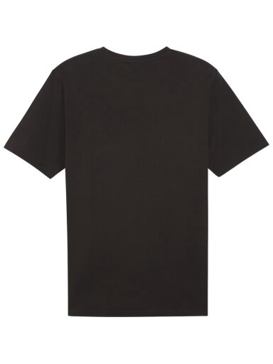 Puma Team Rise Logo Jersey Cotton marškinėliai vyrams juodi 658705 03