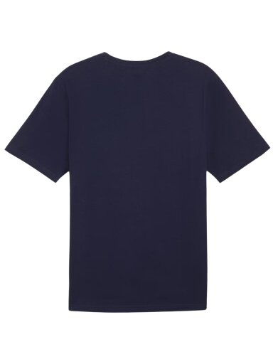 Puma vyriška Team Rise Logo Jersey Cotton marškinėliai tamsiai mėlyni 658705 06