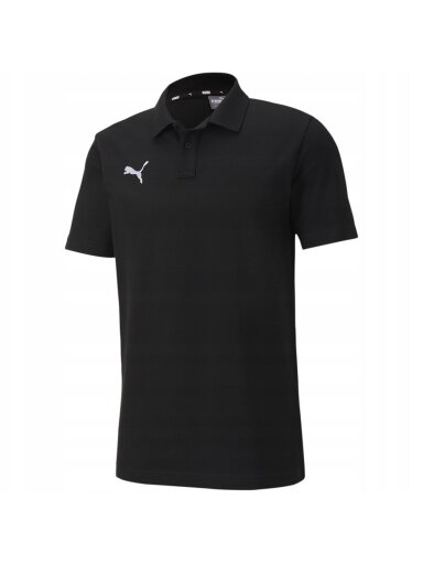Puma teamGOAL 23 Casuals Polo vyriški marškinėliai juodi 656579 03