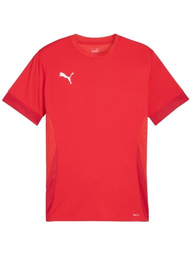 Puma vyriški teamGoal Matchday Jersey marškinėliai raudoni 705747 01