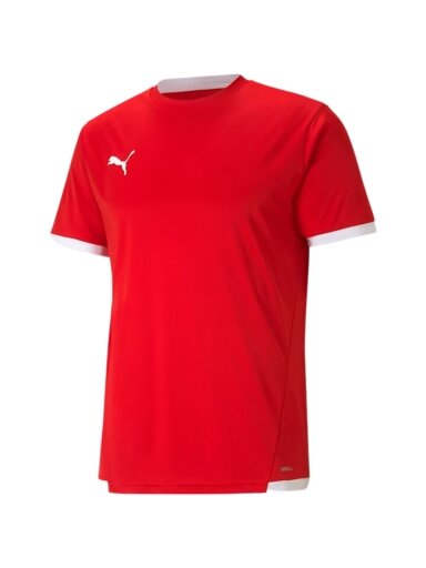 Puma teamLIGA Jersey vyriški marškinėliai raudoni 704917 01
