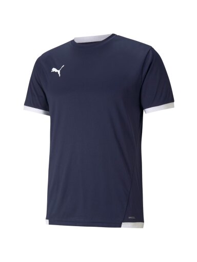 Puma teamLIGA Jersey vyriška tamsiai mėlyna marškinėliai 704917 06