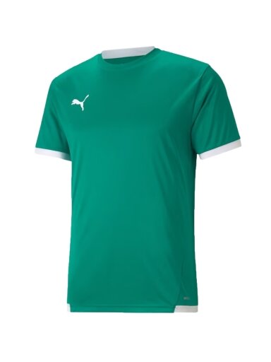 Puma teamLIGA Jersey vyriški marškinėliai žali 704917 05