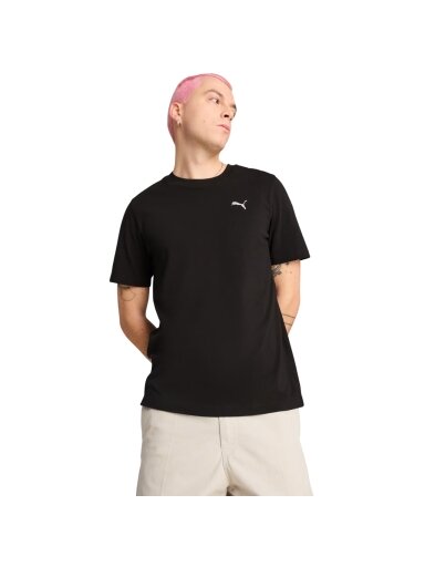 Puma Clothes Ess Tee vyriški marškinėliai juodi 629644 01