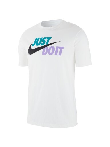 Vyriški marškinėliai Just Do It Swoosh balta AR5006 101
