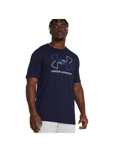 Under Armour GL Foundation Uodate SS vyriški marškinėliai, tamsiai mėlyni 1382915 410