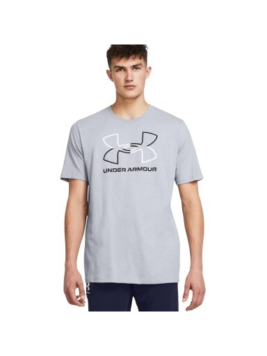 Under Armour GL Foundation Uodate SS vyriški marškinėliai pilki 1382915 011