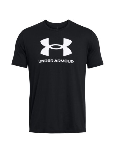 Under Armour Sportstyle Logo vyriški marškinėliai juodi 1382911 001