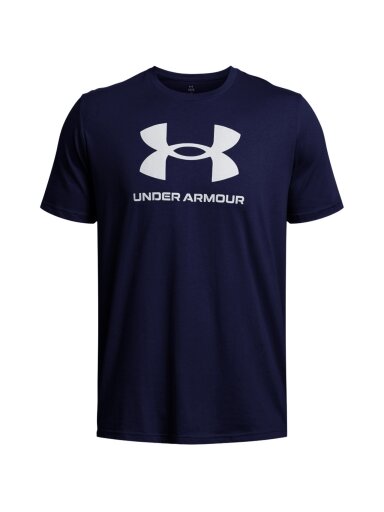 Under Armour Sportstyle Logo vyriški marškinėliai, tamsiai mėlyni 1382911 408