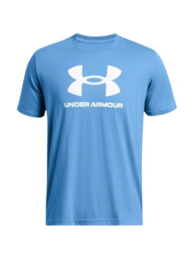 Under Armour Sportstyle Logo vyriški marškinėliai mėlyni 1382911 444