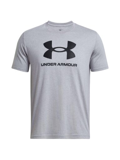 Under Armour Sportstyle Logo vyriški marškinėliai, pilki 1382911 035