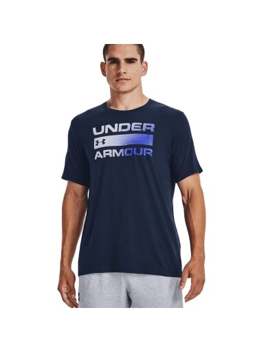 Under Armour Team Issue Wordmark SS vyrams tamsiai mėlyna