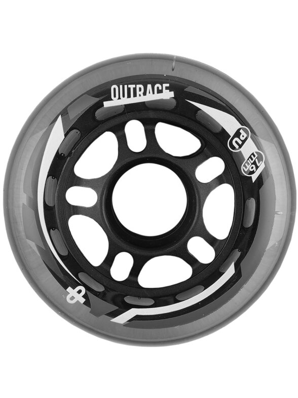 Outrace 76 mm inline pačiūžos ratai 1 Outrace 76 mm inline pačiūžos ratai 1