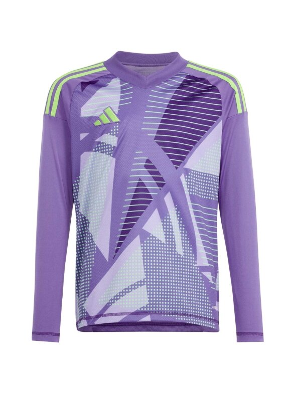 Adidas Tiro 24 Competition Long Sleeve Goalkeeper vaikiški vartininko marškiniai violetiniai IN0430 Adidas Tiro 24 Competition Long Sleeve Goalkeeper vaikiški vartininko marškiniai violetiniai IN0430