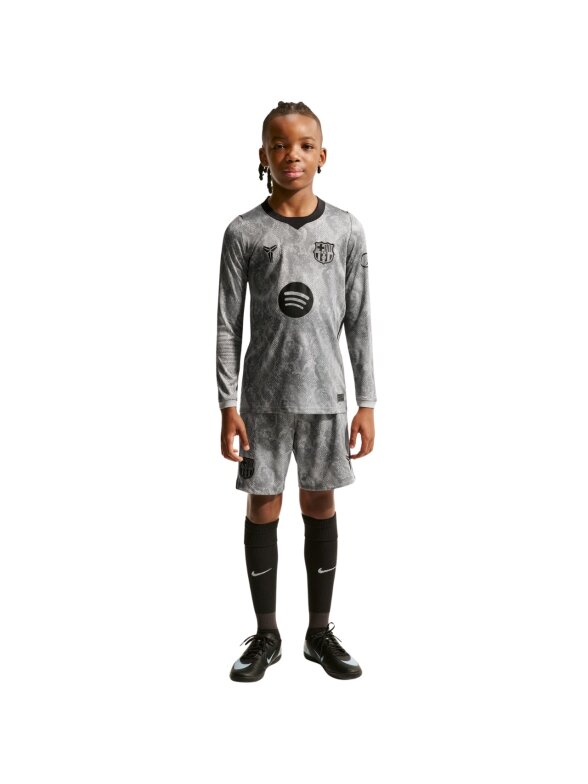 Nike FC Barcelona 2026/27 Stadium Away vaikiški vartininko marškinėliai, pilki, IO8337 013 7 Nike FC Barcelona 2026/27 Stadium Away vaikiški vartininko marškinėliai, pilki, IO8337 013 7