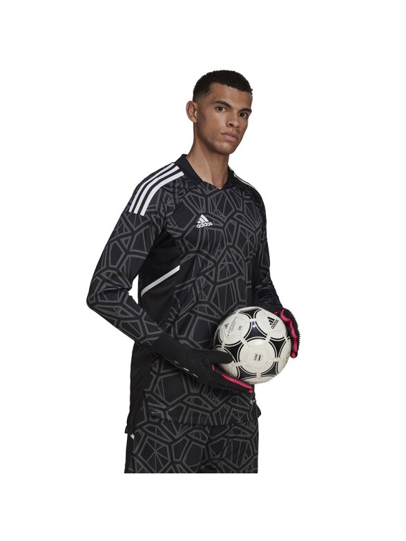 Adidas Condivo 22 Jersey ilgomis rankovėmis vyriški vartininko marškiniai, juodi HB1615 2 Adidas Condivo 22 Jersey ilgomis rankovėmis vyriški vartininko marškiniai, juodi HB1615 2