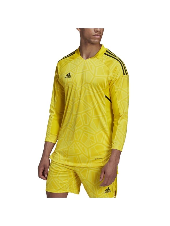 Adidas Condivo 22 Jersey ilgomis rankovėmis vyriški vartininko marškiniai, geltoni HF0137 3 Adidas Condivo 22 Jersey ilgomis rankovėmis vyriški vartininko marškiniai, geltoni HF0137 3
