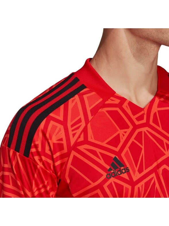 Adidas Condivo 22 vyriški vartininko marškiniai ilgomis rankovėmis, raudoni H21237 4