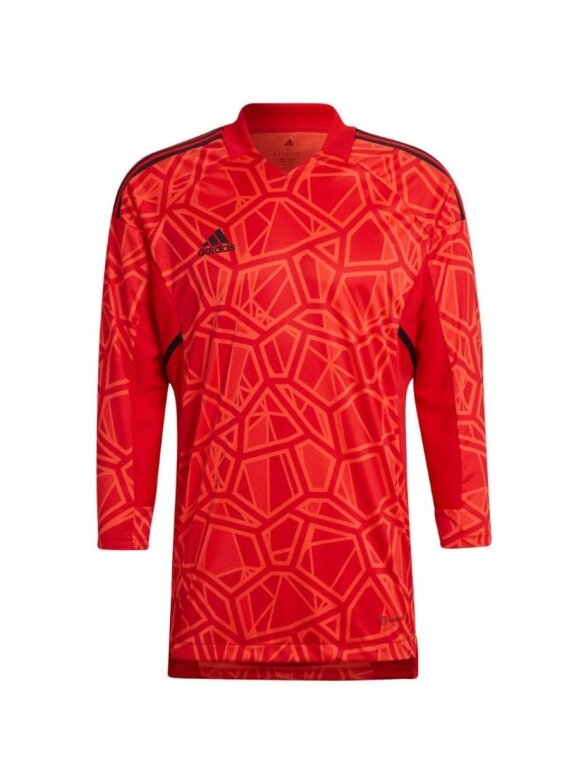 Adidas Condivo 22 vyriški vartininko marškiniai ilgomis rankovėmis, raudoni H21237