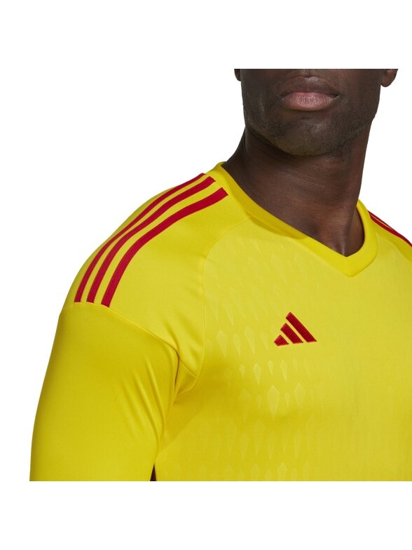 Adidas Tiro 23 Competition vyriški vartininko marškiniai ilgomis rankovėmis, geltoni HK7696 6