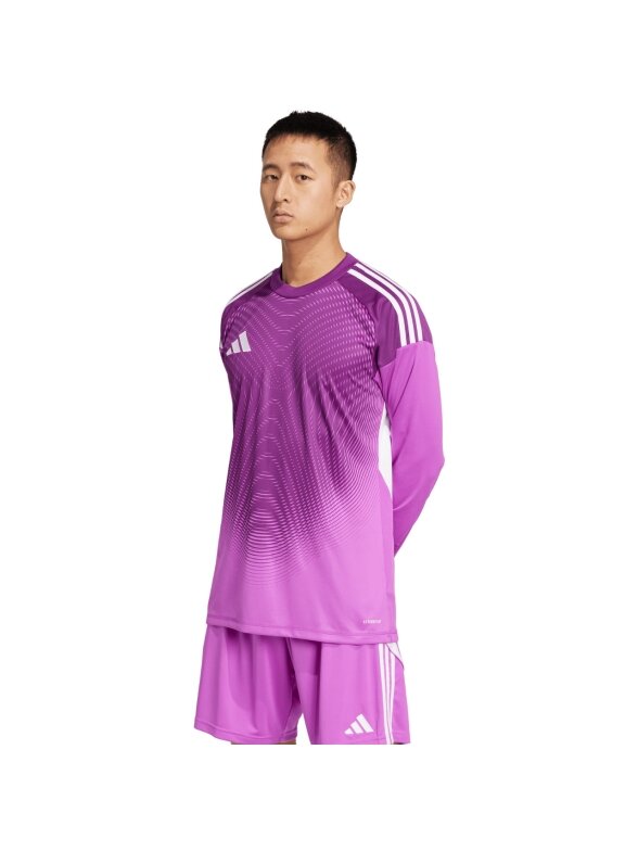 Adidas Tiro 25 Competition vyrams vartininko marškinėliai ilgomis rankovėmis violetiniai JI9726 Adidas Tiro 25 Competition vyrams vartininko marškinėliai ilgomis rankovėmis violetiniai JI9726