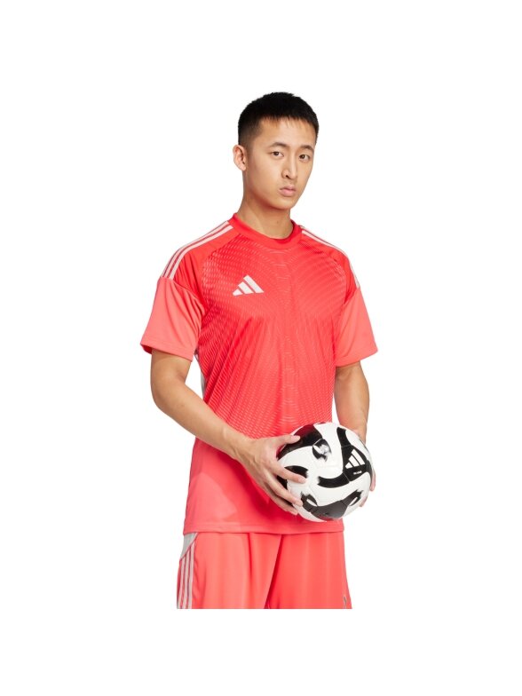 adidas Tiro 25 Competition Jersey vyrų vartininko marškinėliai trumpomis rankovėmis raudoni JI9717 4