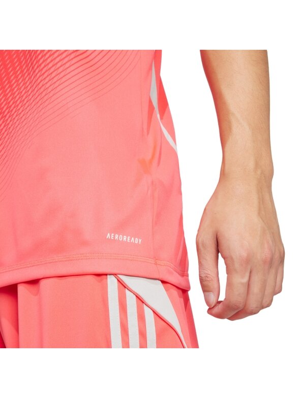 adidas Tiro 25 Competition Jersey vyrų vartininko marškinėliai trumpomis rankovėmis raudoni JI9717 6