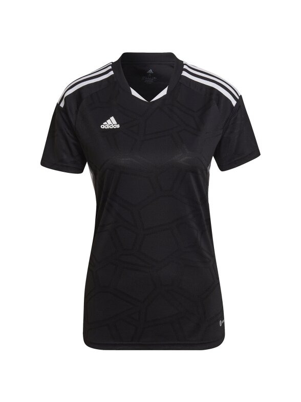 Adidas Condivo 22 Match Day moteriški marškinėliai, juodi balti HA3541 Adidas Condivo 22 Match Day moteriški marškinėliai, juodi balti HA3541