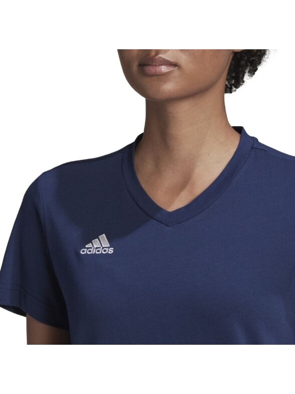 Adidas Entrada 22 moteriški marškinėliai, tamsiai mėlyni HC0440 4