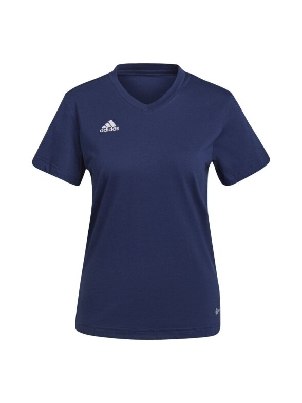 Adidas Entrada 22 moteriški marškinėliai, tamsiai mėlyni HC0440