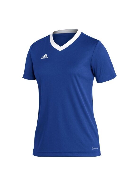Adidas Entrada 22 Jersey moteriški marškinėliai, mėlyni HG3947 Adidas Entrada 22 Jersey moteriški marškinėliai, mėlyni HG3947