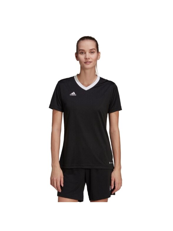 Adidas Entrada 22 Jsy moteriški marškinėliai, juodi H57572 2