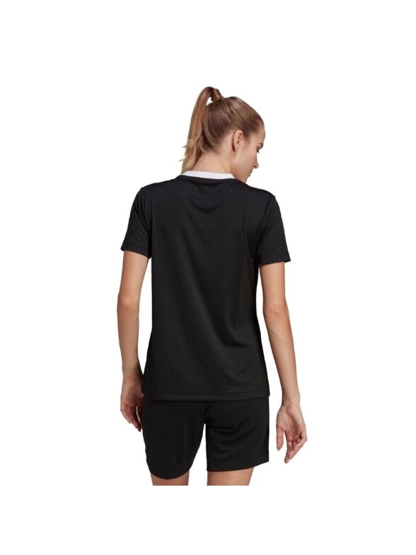 Adidas Entrada 22 Jsy moteriški marškinėliai, juodi H57572 4 Adidas Entrada 22 Jsy moteriški marškinėliai, juodi H57572 4