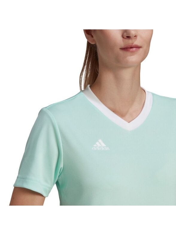 Adidas Entrada 22 Jsy moteriški marškinėliai, mėtų HC5076 4 Adidas Entrada 22 Jsy moteriški marškinėliai, mėtų HC5076 4