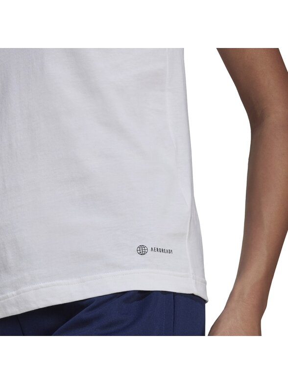 Adidas Entrada 22 Tee moteriški marškinėliai, balti HC0442 5 Adidas Entrada 22 Tee moteriški marškinėliai, balti HC0442 5