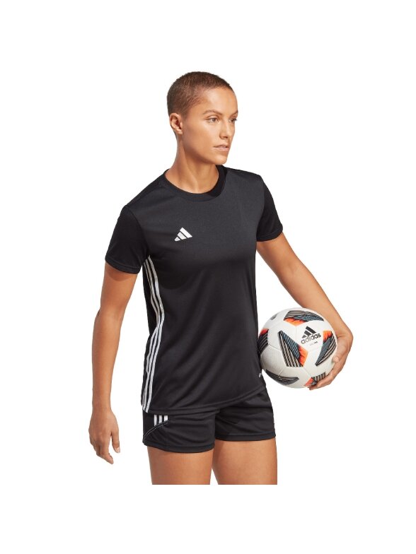 Adidas moteriški marškinėliai Stalas 23 Džersis juodas H44532 5 Adidas moteriški marškinėliai Stalas 23 Džersis juodas H44532 5
