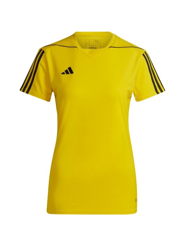 Adidas Tiro 23 League moterų marškinėliai geltoni HR4614