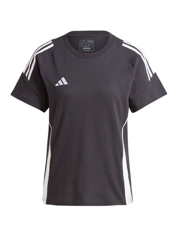 Moteriški marškinėliai Adidas Tiro 24 Sweat Tee juodi IJ9955 Moteriški marškinėliai Adidas Tiro 24 Sweat Tee juodi IJ9955