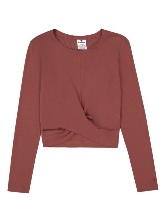 Champion Moteriški Crewneck Croptop marškinėliai rudi 117435 MS524 1 Champion Moteriški Crewneck Croptop marškinėliai rudi 117435 MS524 1