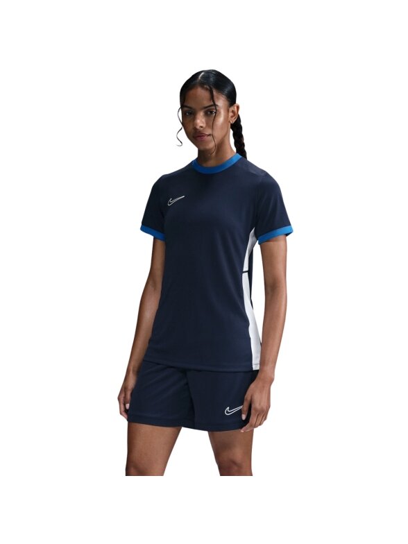 Nike moteriški marškinėliai Dri-Fit Academy 25 SS tamsiai mėlyni FZ9756 410 Nike moteriški marškinėliai Dri-Fit Academy 25 SS tamsiai mėlyni FZ9756 410