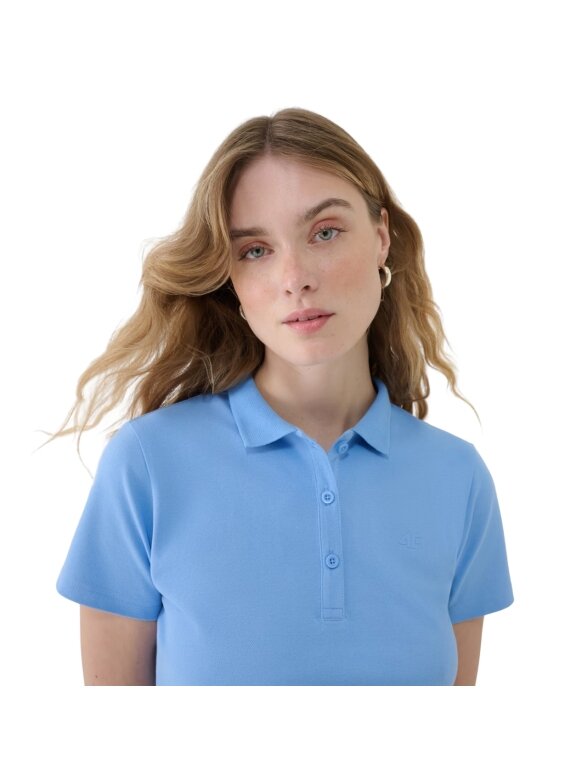 4F Polo marškinėliai moterims F365 denim 32S 3