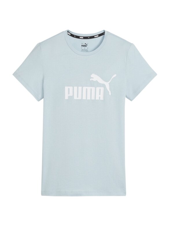 Puma ESS Logo Tee moteriški marškinėliai, mėlyni 586775 25 Puma ESS Logo Tee moteriški marškinėliai, mėlyni 586775 25