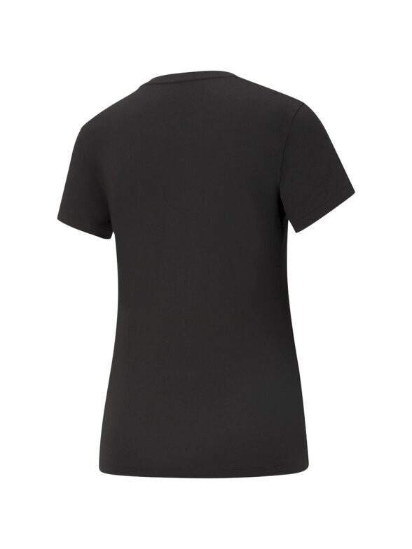 Puma ESS Logo Tee moteriški marškinėliai juodi 586774 01 1