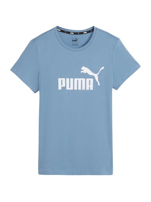 Puma ESS Logo Tee moteriški marškinėliai mėlyni 586775 20
