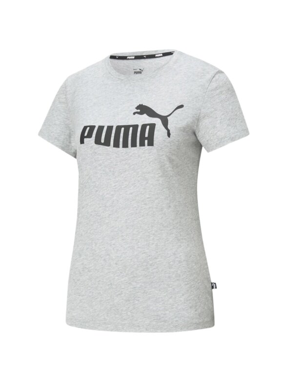 Puma ESS Logo Tee moteriški marškinėliai pilki 586774 04