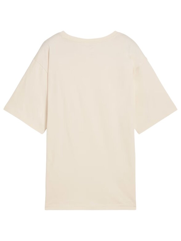 Puma ESS Relaxed Tee marškinėliai moterims smėlio spalvos 684971 87 2