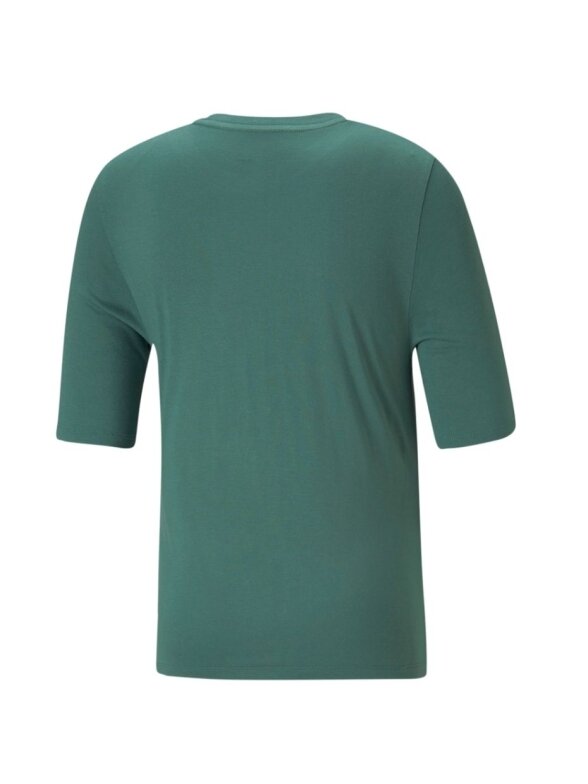 Puma Modern Basics Tee Cloud moteriški marškinėliai žali 585929 45 1 Puma Modern Basics Tee Cloud moteriški marškinėliai žali 585929 45 1