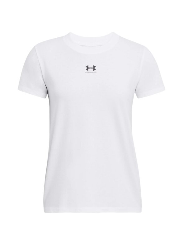 Under Armour Rival Core SS marškinėliai moterims balti 1383648 100 1 Under Armour Rival Core SS marškinėliai moterims balti 1383648 100 1